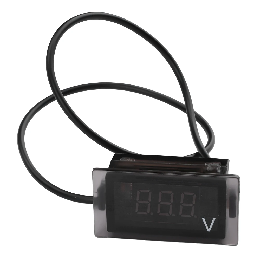 DC 12-24V LED Digital Voltmeter Voltage Meter Waterproof Volt Instrument Tool 3 Bit Red Green Blue Display 12V 24V