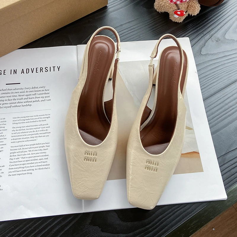 

Sexy High Heels Women Sandals Summer Dress Party Shoes New Square Toe Designer 2025 Walking Slides Mujer Zapatos Pumps