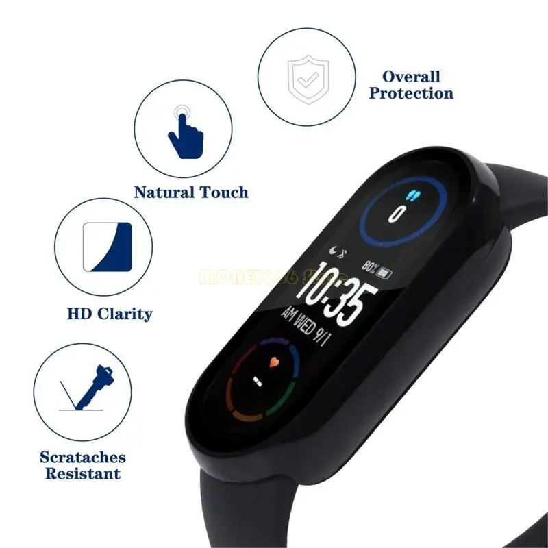 F62C для Mi Band 34 5 6 для Watch -полоса полной защитной обложки для корпуса