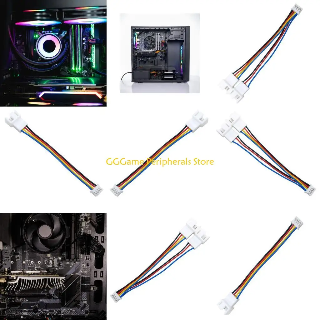 

U55B Автоматическая регулировка кабеля вентилятора видеокарты 4-контактный ШИМ-контроллер терморегулирования для бесшумного и