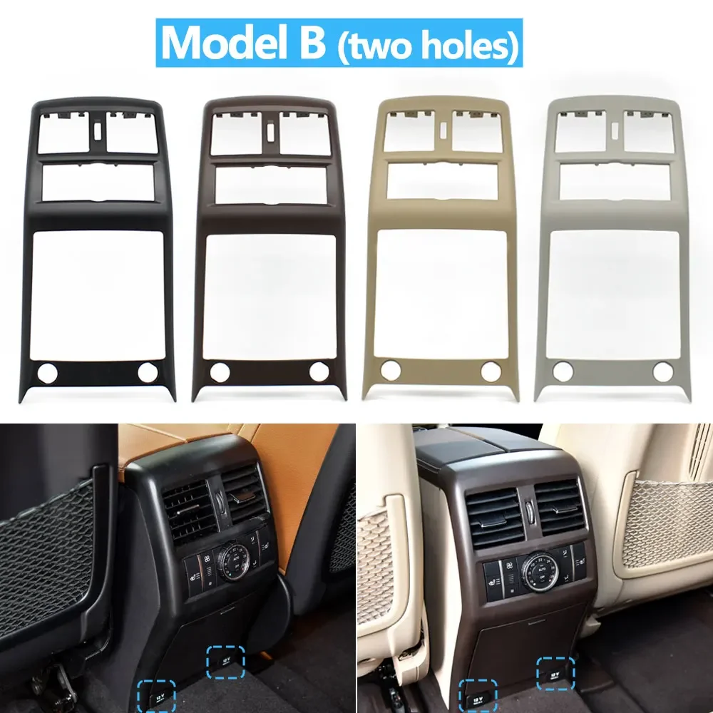 OEM Style Rear Center Console Air Conditioning Vent Outlet Surface Frame Cover Trim For Mercedes Benz ML GL GLE GLS W166 W292
