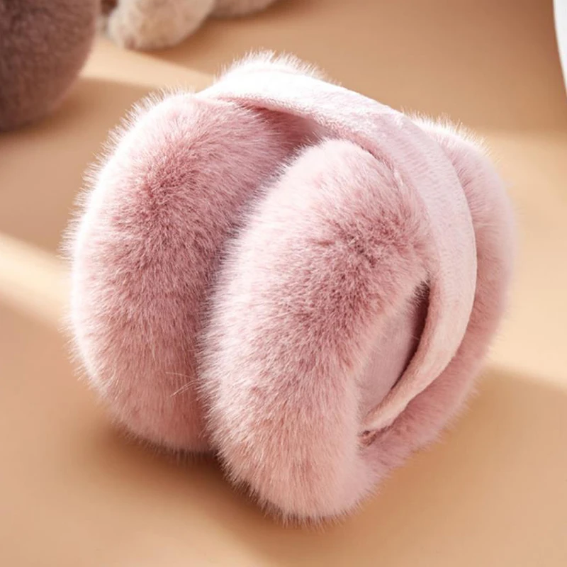 Warm Earmuffs Women Winter Ear Muffs Faux Fur Warm Earmuffs Lady Girls Plush Ear Warmers Outdoor Ear Covers Headband