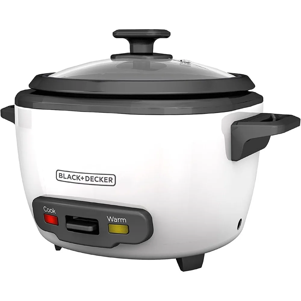 

Black+Decker 2-in-1 Rice Cooker and Food Steamer, 16 Cup (7 Cup Uncooked), White, RC516C