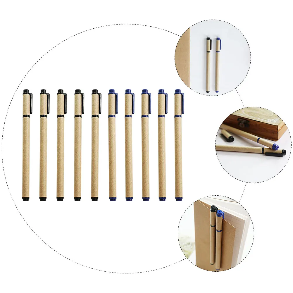 

10 Pcs Gel Pen Ink Examination Pens for Journaling Refill Neutral Paper Student Students