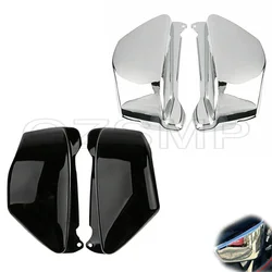 Motorcycle Black Chrome Battery Guard Protector Side Fairing Cover Plastic fit For Honda Magna VF750 VF750C 1994-2004