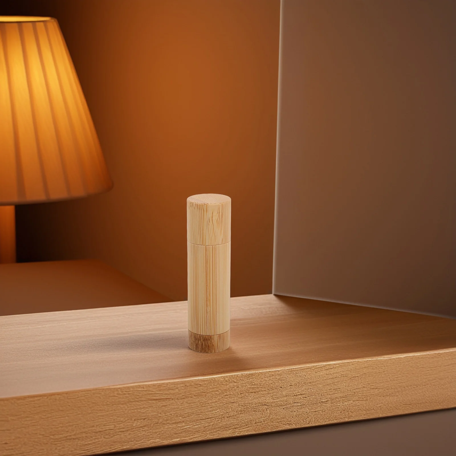 أنبوب أحمر شفاه من الخيزران قابل لإعادة الملء 5G حامل بلسم الشفاه الفارغ علبة حاوية خشبية منظم ملمع الشفاه بنفسك #3