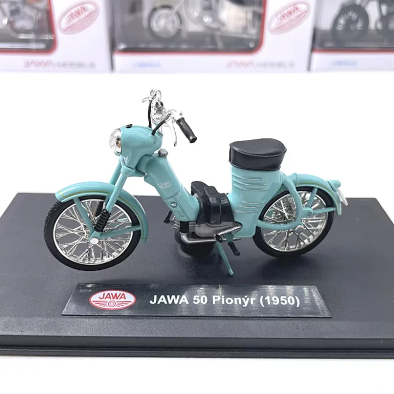 Modelo de Motocicleta ABREX em Escala 1/18 Jawa 50/250/350/500 em Liga Metálica, Brinquedo de Simulação, Coleção para Mesa, Presente, Exibição Estática