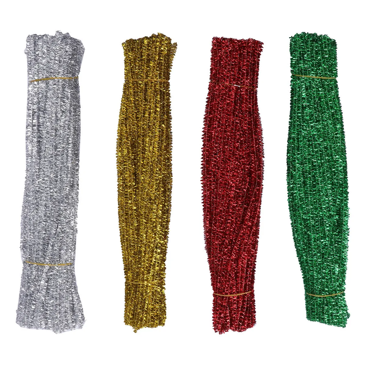 400 قطعة من القضبان الملتوية التي يمكنك صنعها بنفسك، قضبان ملونة قابلة للانحناء لزينة عيد الميلاد والأنشطة الإبداعية للأطفال، عصا ملتوية