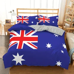 Australia National Flag Printed Duvet Cover Set All Season Soft Breathable Microfiber Bedding Set For Bedroom Dorm Room