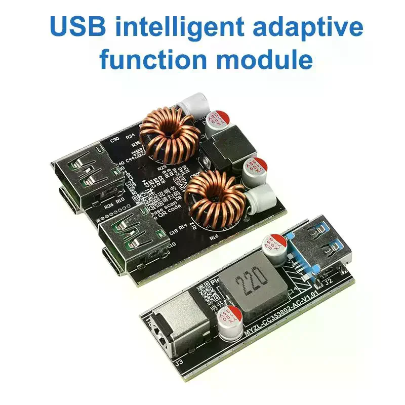 PD100W/PD140W Quick Charging Desktop Charger Module Full Protocol DIY Motherboard Single/Dual-Channel Charger Module