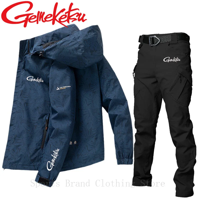 

Autumn New Men's Fashionable Jacket Outdoor Windproof Fishing Suit Quick Drying Breathable Sportswear Comfortable Casual Jacket