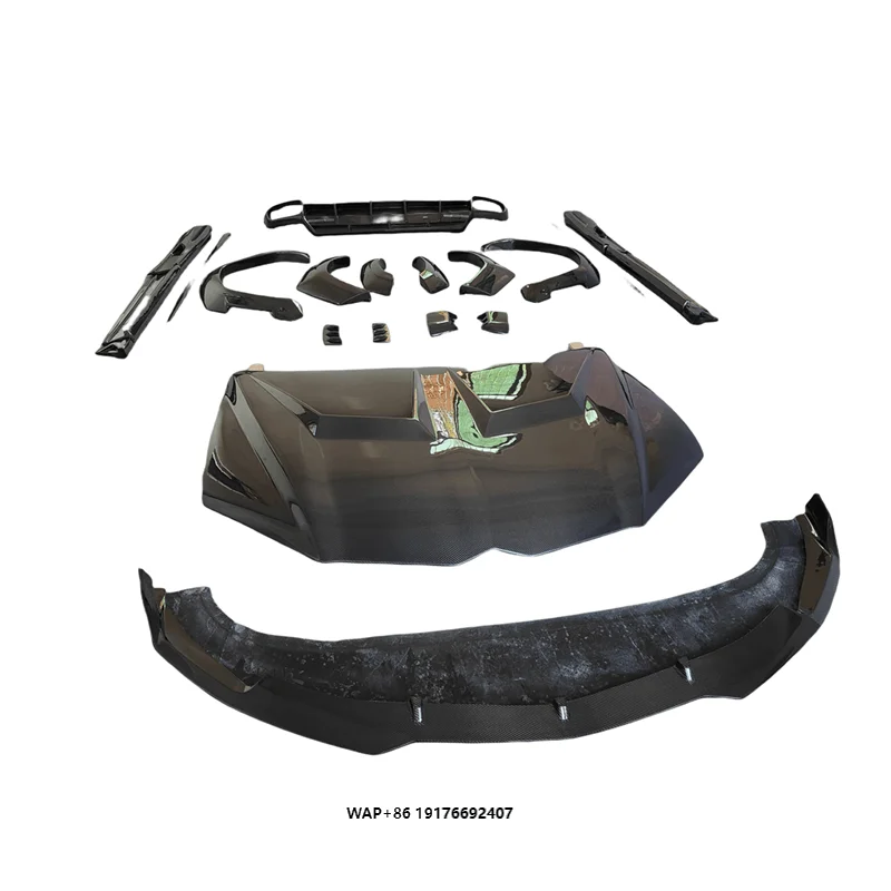 Suitable for Urus 1016 Style All Carbon Fiber Front Bumper Lip Hood Rear Diffuser Wide Wheel Arch Body Kit