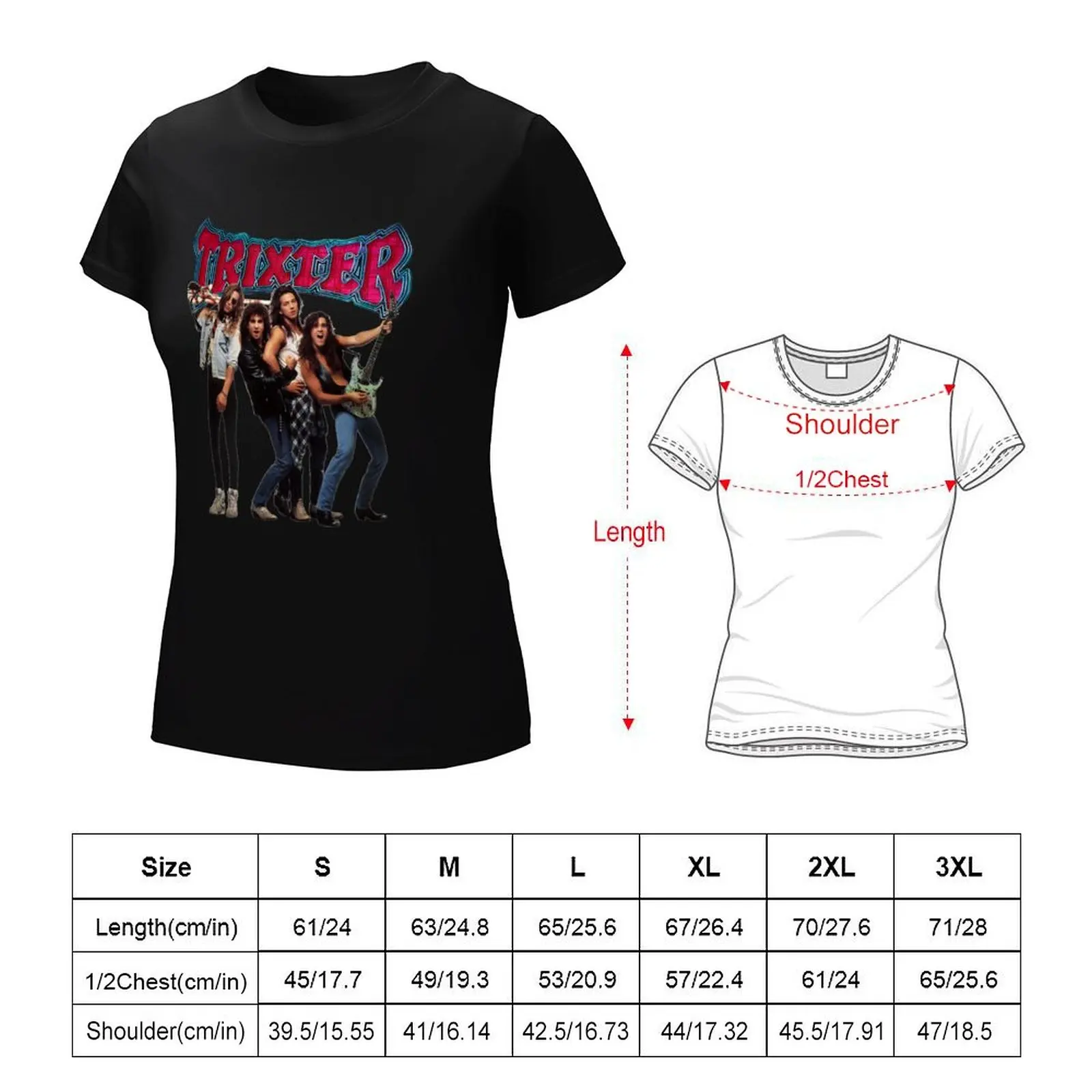 Day-nielab trixter pr m m tees Retro Funny T-Shirt lady clothes summer top hippie clothes Women's tops