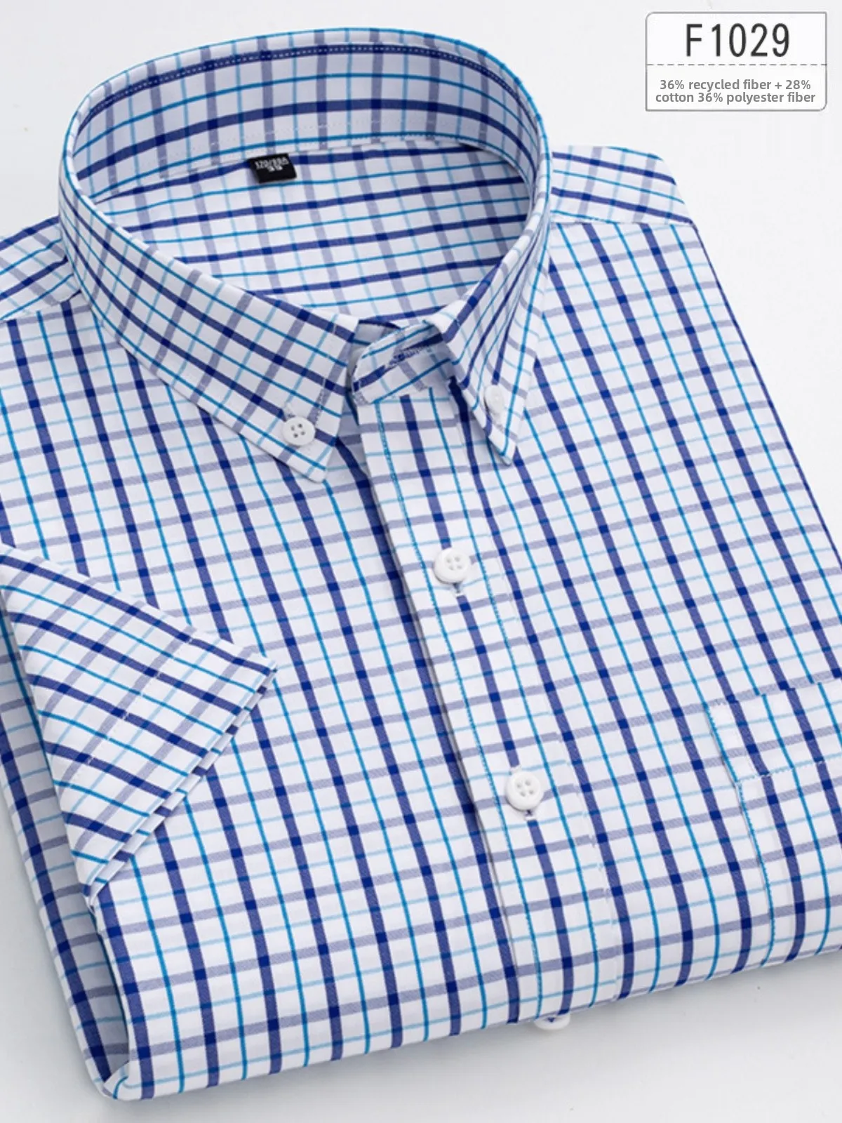 

Men's Plaid Breathable ort Sve irt Square Collar Regular Fit Comfortable Autumn irt Casual European Sle