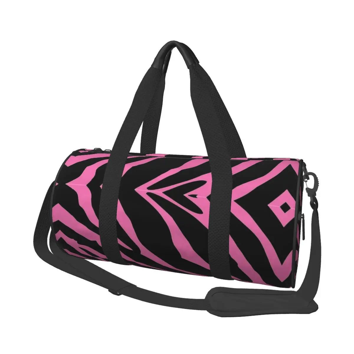 Gym Bag Zebra Leopard Print Sports Bag Large Animal Cat Roar Wild Couple Outdoor Design Handbag Novelty Training Fitness Bag