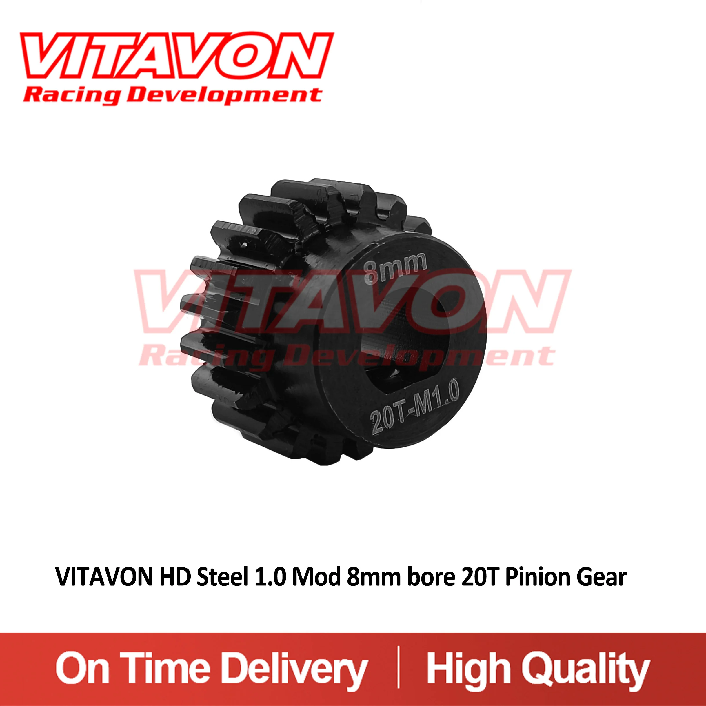 VITAVON HD 45#Pinion Gear Mod 1.0 D Bore 8mm 20T