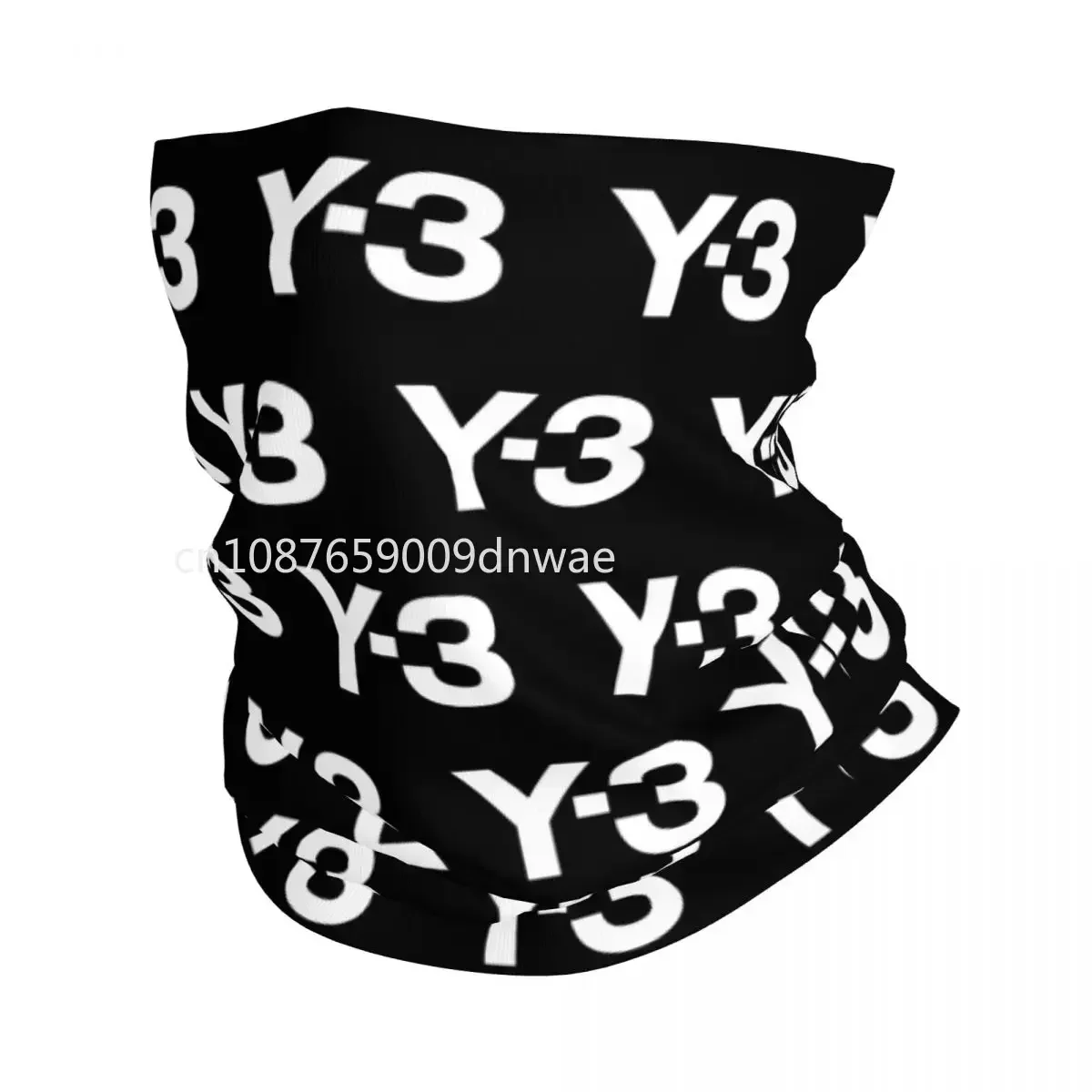 

Y3 Logo Bandana Neck Gaiter Printed Fashion Balaclavas Wrap Scarf Warm Headband Fishing for Men Women Adult