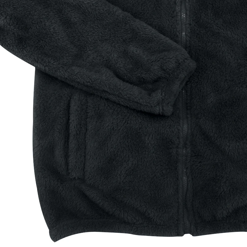 Men\'s Wear Winter Double sided Plush Hoodie with Pocket Arctic Velvet Warm Hooded Zipper Jacket Coat Sport Outwear Teenager