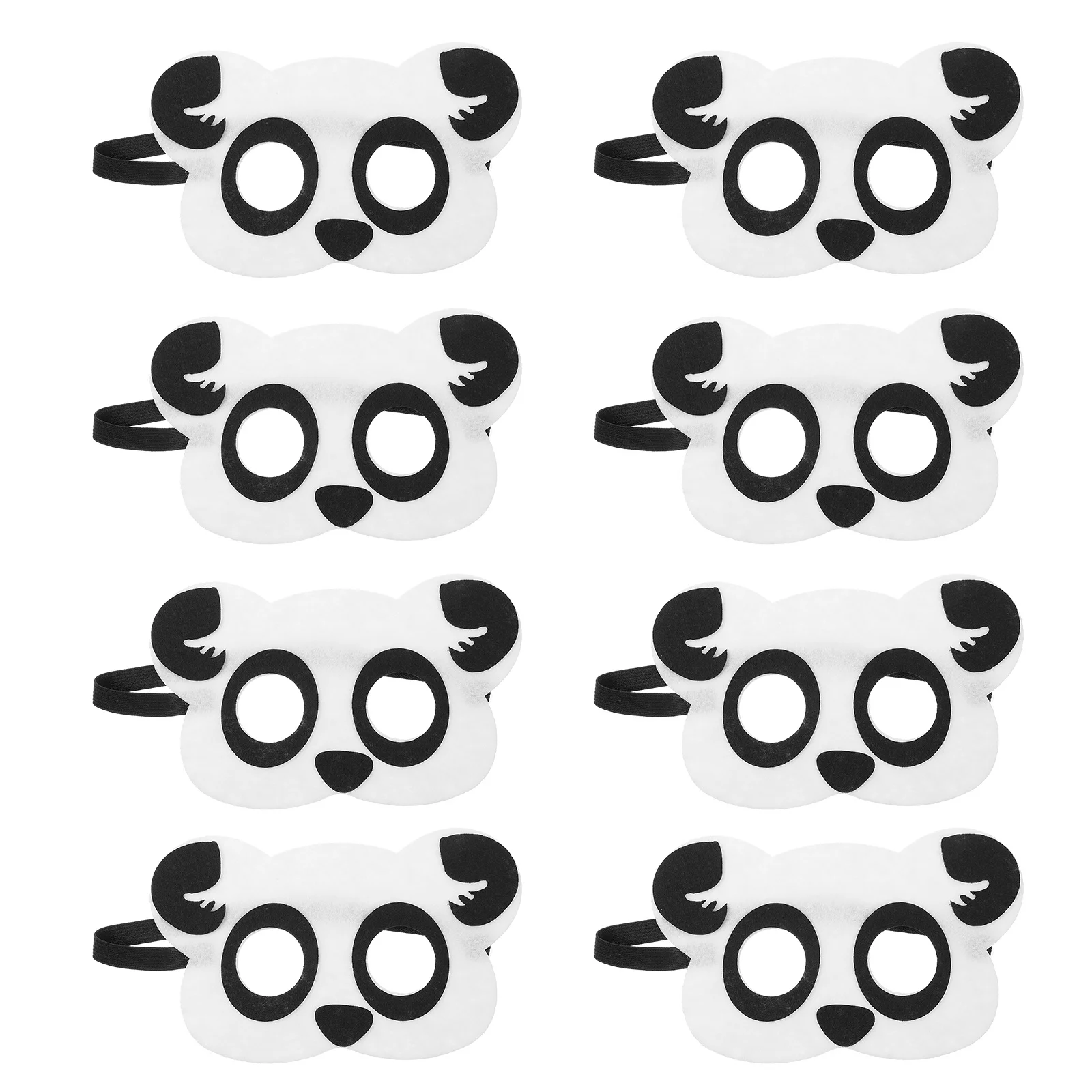 

10Pcs Panda Mask Non-Woven Cartoon Animal Funny Masquerade Mask Halloween Party Cosplay Gift Animal Masks Birthday Decorations