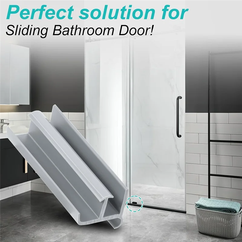 A23P Bottom Door Guide For Glass Shower Doors Sliding 1-3/8