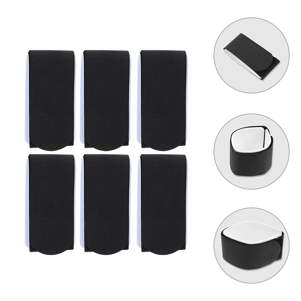 6 Pcs Ski Fixing Strap Snowboard Straps Sled Adhesive Belt Black Nylon Carrying