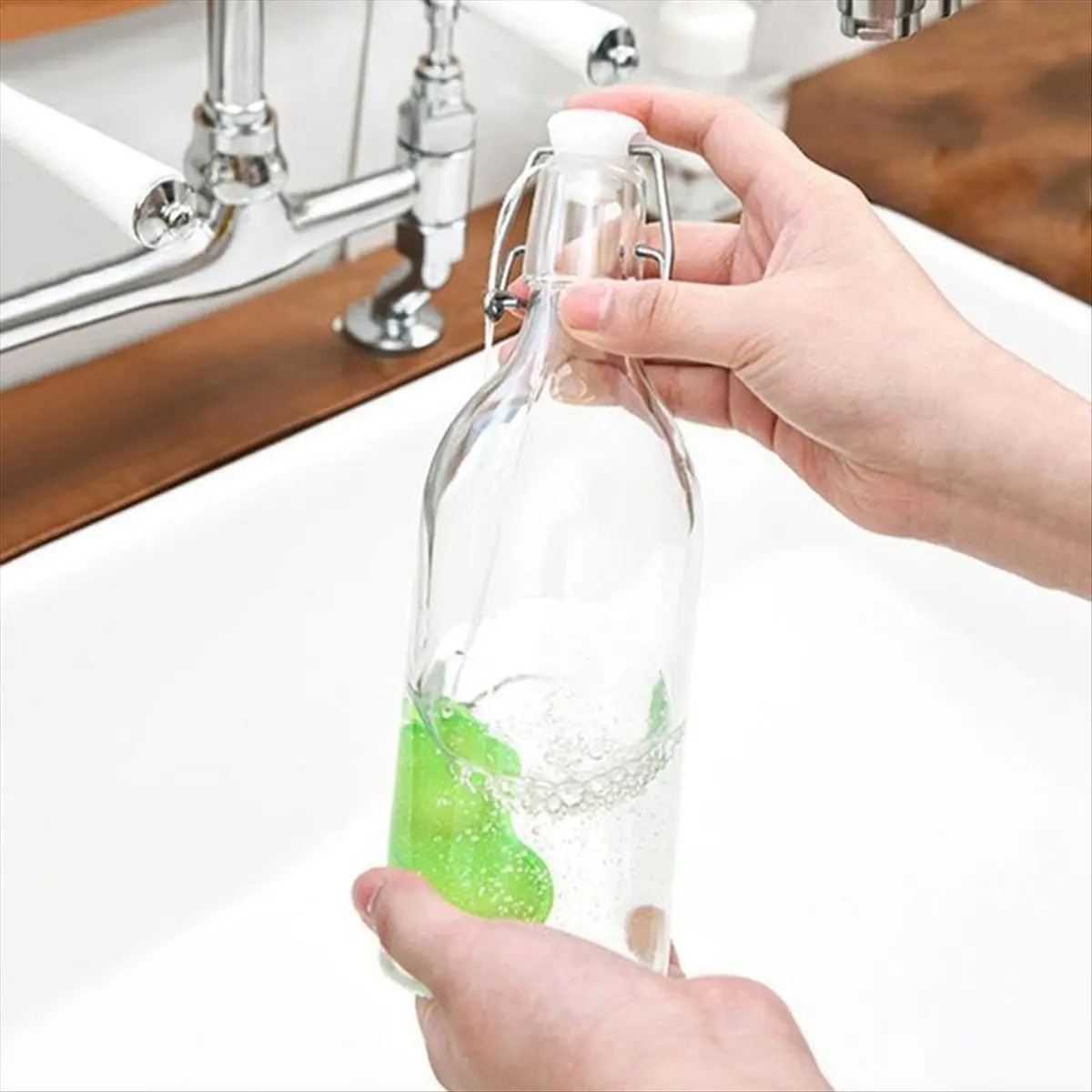 FOR HOME Beans Bottle Cleaner, Bottle Cleaning Sponge, Beans-Shaped Bottle Cleaning Sponge, Reusable Bottle Cleaning Sponge