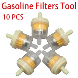 10pcs Professional Motorcycle Oil Filter Inline Gas Fuel Filter Gasoline Filters Tool For Scooter Moped Scooter Dirt Bike ATV