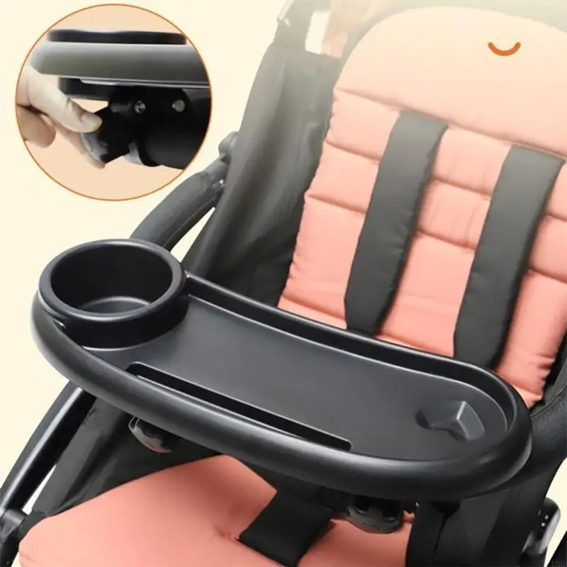 J2HD Baby Stroller Dinner Table Tray Stroller Accessories Plates Holder Cup Holder