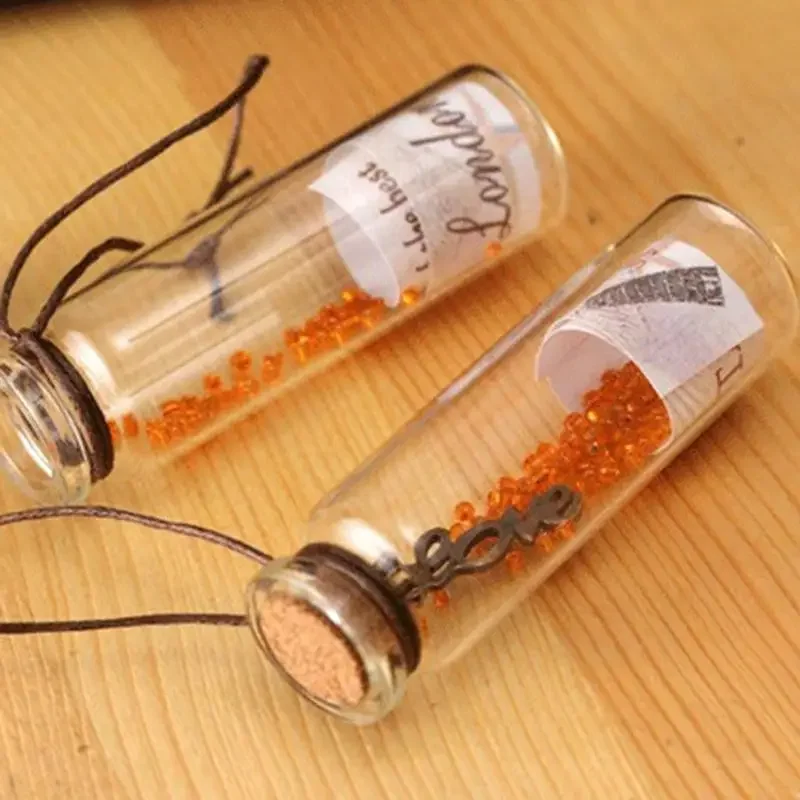 

1pcs Retro Wishing Glass Bottle Cork Drifting Bottle randomly