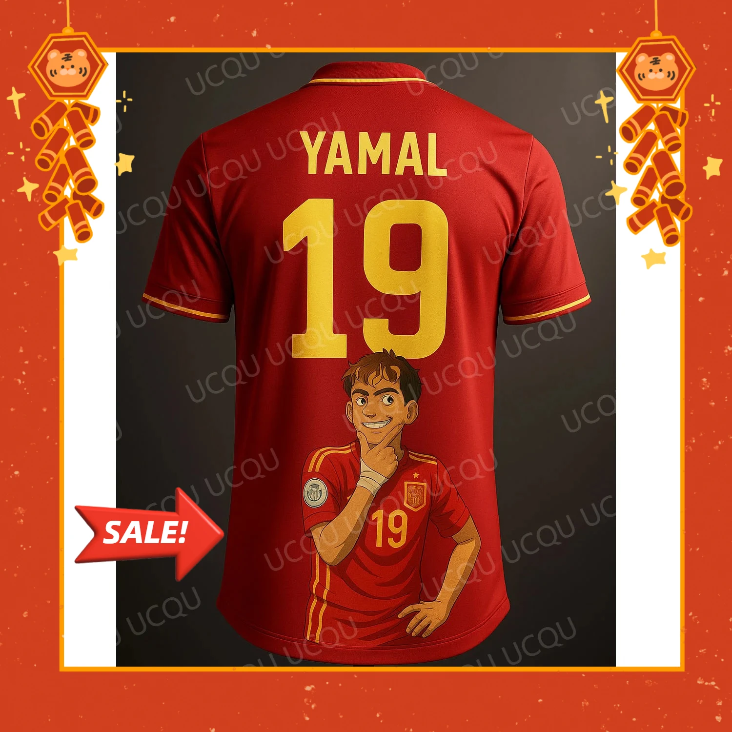

YAMAL 19 Spain Cartoon characters Football Jersey 3D Printed Shirt Fanwear Limited Edition Streetwear Style Hot Selling Jersey