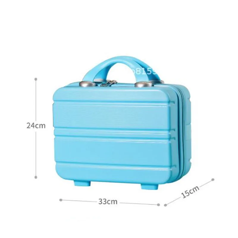 Petite boîte à outils de maquillage pour documents de bonbons, valise de voyage portable pour étudiants, bagage simple japonais, 14 po