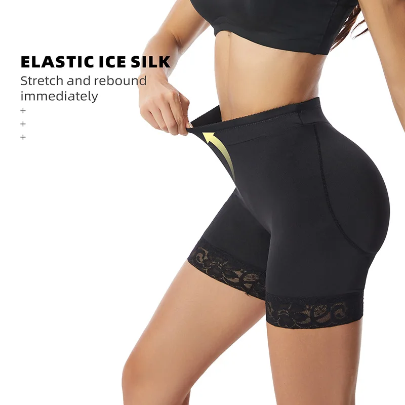 Women's Shapewear with Breathable Padded Hip and Buttock Sponge Insert Hip-Lifting Underwear