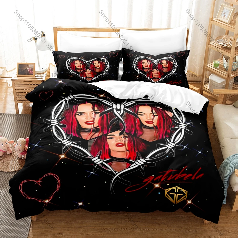 Personality Karol G Bichota Season Bedding Set New Duvet Cover Pillowcase Fans Gift Bedroom Decor For Fans All Sizes Available
