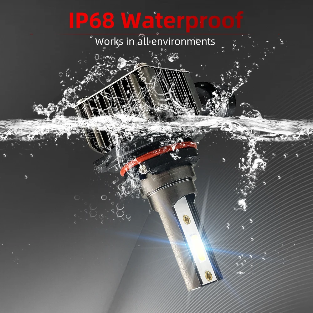 2Pcs 30000LM H7 H11 H8 LED Headlight 9005 9006 HB3 HB4 H4 Car Headlamp H10 9145 9140 H16 Auto Mini Fog Bulb 6000K 12V 200W Light