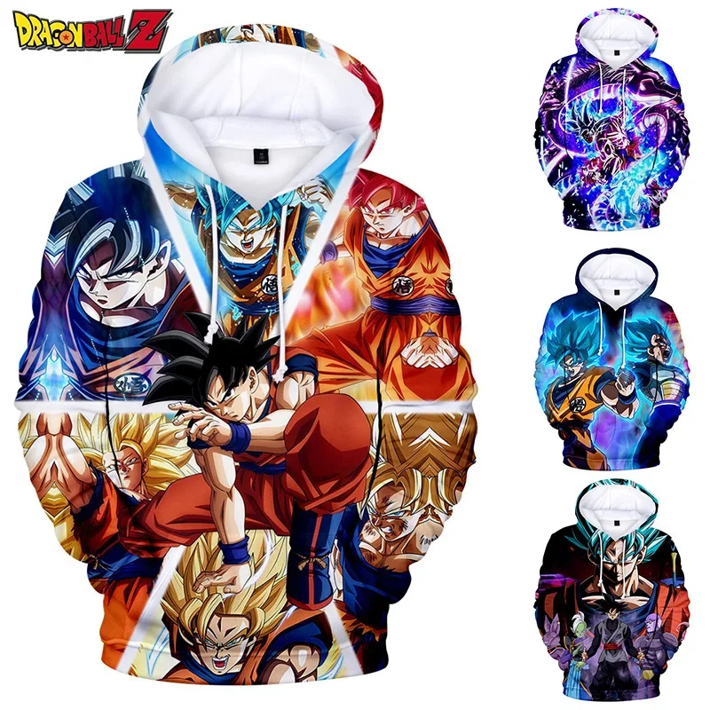 

Dragon Ball Z Kids Hoodies for Boys Anime Harajuku Goku Cosplay Hooded Sweatshirt Hoodies Spring Autumn Children's Clothes Tops