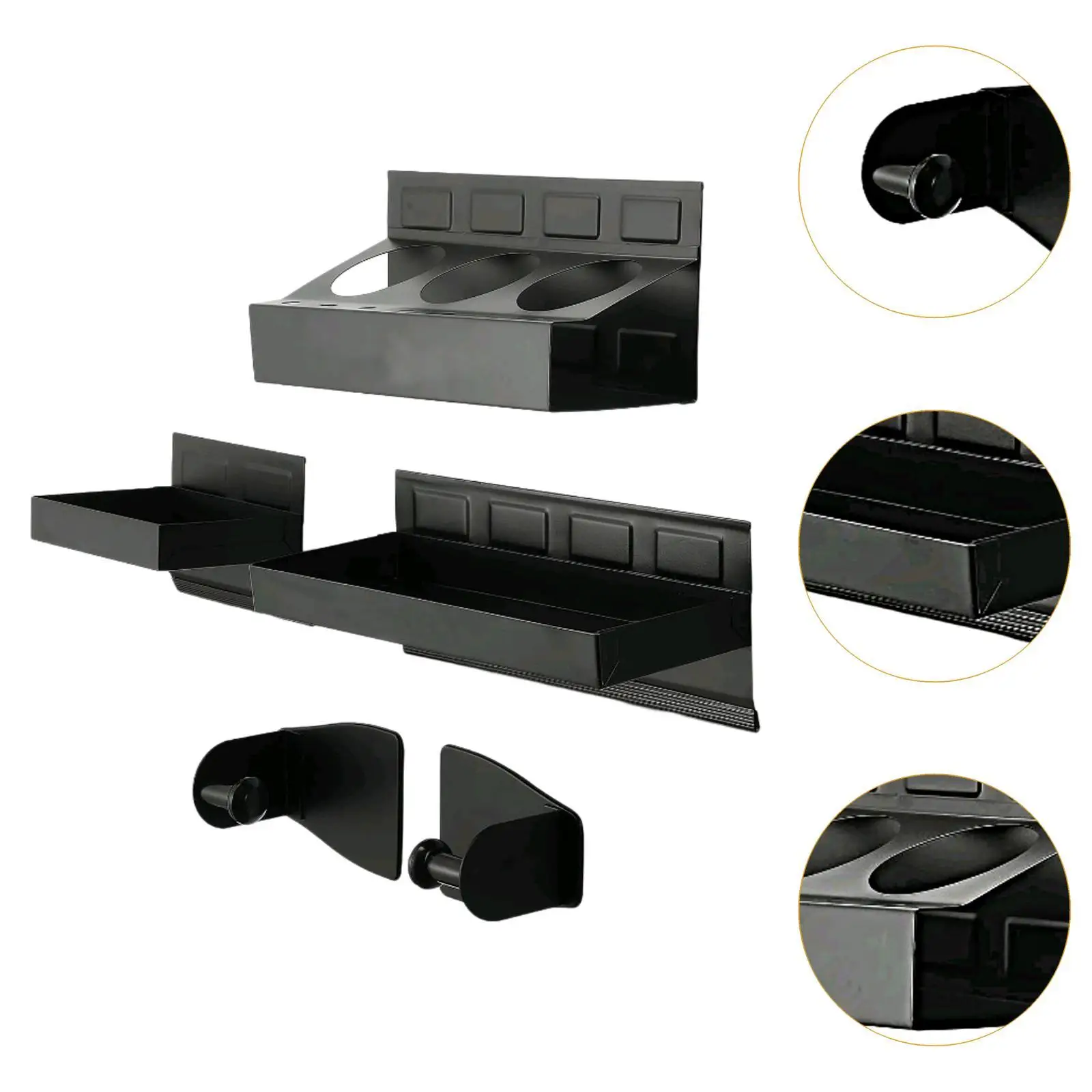 4 Pieces Tool Box Tray Set Versatile Metal Structure Heavy Duty Tool Organizer for Workshop Simple Assembly Accessories
