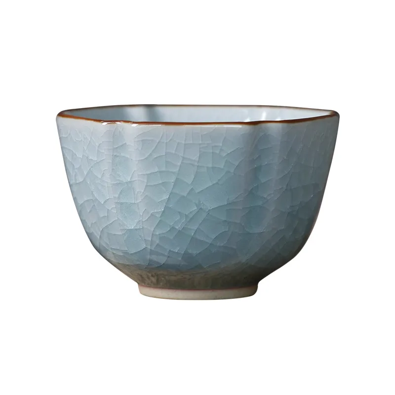 Ice Wer Tea Cup, Handmade Longquan Celadon, With Open Slices, Can Be Used For Maintenance. Master Single Men's