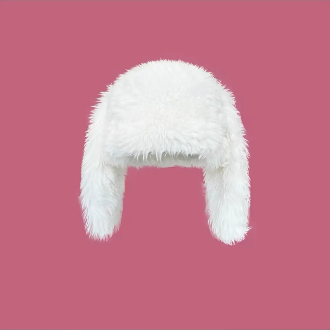 Y2k Kaninchen Ohren Plüsch Hüte Nette Mädchen Winter Beanie Pullover Kappe Frauen Lolita Verdickt Warme Lustige Party Fotografie Fleece Hüte – Detail 7