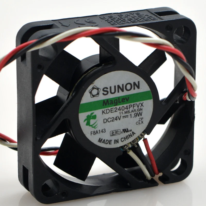 Original For Sunon KDE2404PFVX 40*40*10 24V 1.9W 4cm three wire silent power computer inverter cooling fan