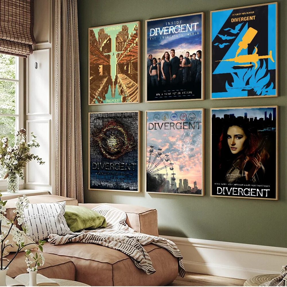 Divergent Movie Classic Good Quality Prints and Posters Vintage Room Bar Cafe Decor Home Decor