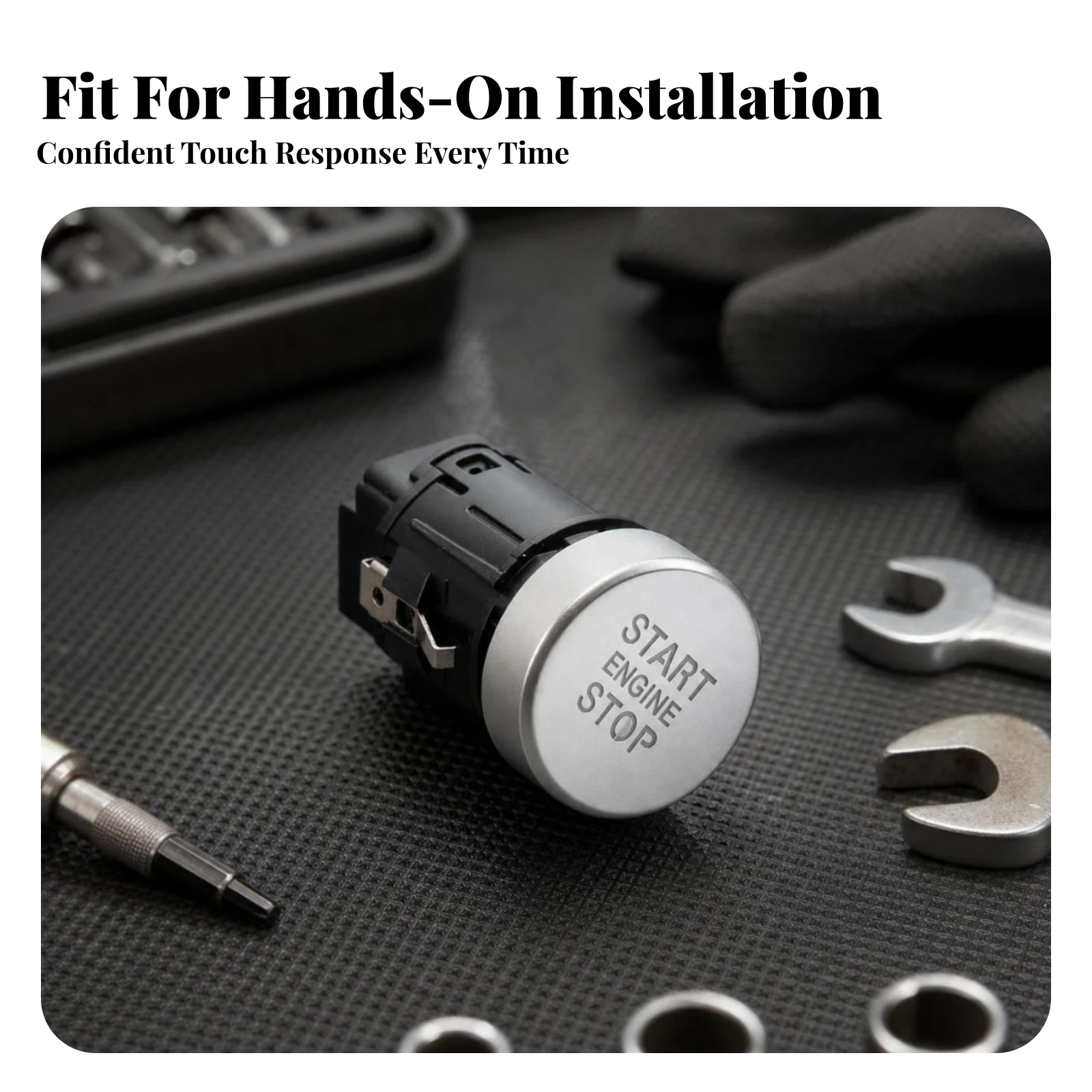 Ignition Start Switch 50A Ignition Start Button Ignition Switch Momentary Heavy Duty for German Luxury Car Brand Owners