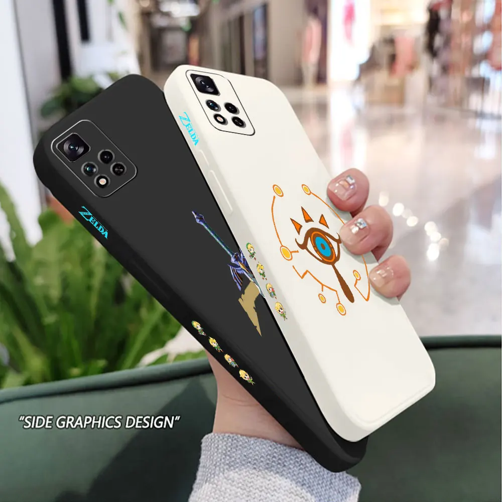 The l-legend Of z-zeldas casing ponsel Xiaomi Redmi Note 13 12 12T 11 11T 11R 11E Pro Plus 10 9 Pro Max 11S 10T 10S 9S sampul cair