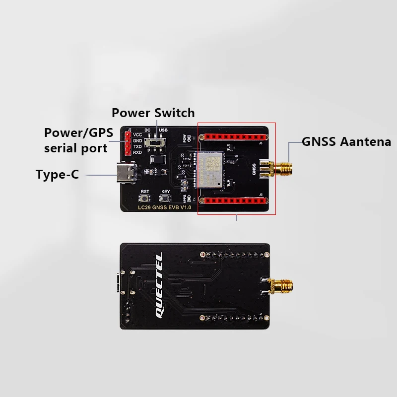 Quectel LC29H High-Precision Dual-Band L1 L5 RTK Centimet GNSS Module Development Board GPS GLONASS BDS Galileo QZSS SAW Filters