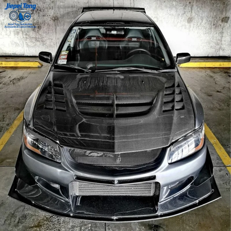 

Suitable for 2001-2007 Mitsubishi Evolution 7 8 9 Modified Upgrade Carbon Fiber Multi-Hole Engine Cover