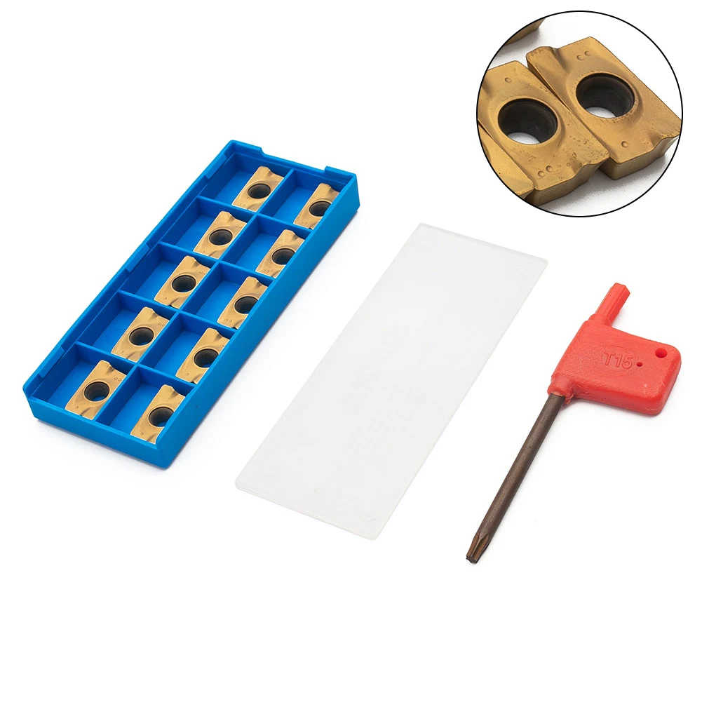 

Golden APMT1604 DP5320 Blade Indexable Carbide Parts Replacement Tool 10pcs/kit 16x9x5mm 25R0.8 Accessories New