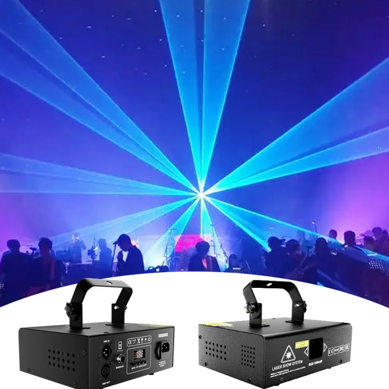 

1000mW Laser Light Full Color Animation Pattern Scanning Light 1W Bar Disco KTV Atmosphere Laser Light