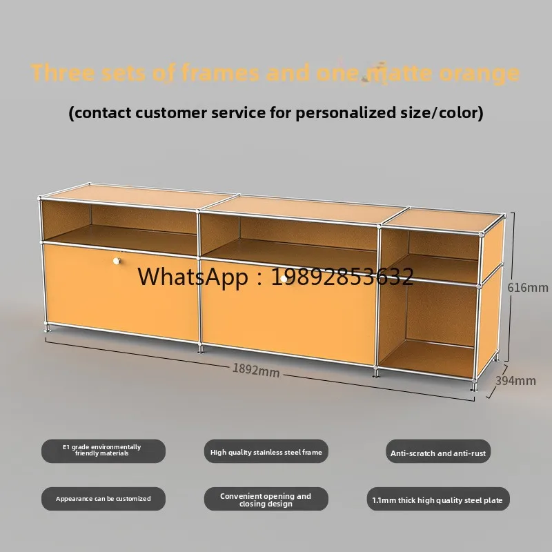 خزانة تلفزيون YFY مخصصة من الفولاذ المقاوم للصدأ خزانة وحدات لتناول الطعام في المنزل