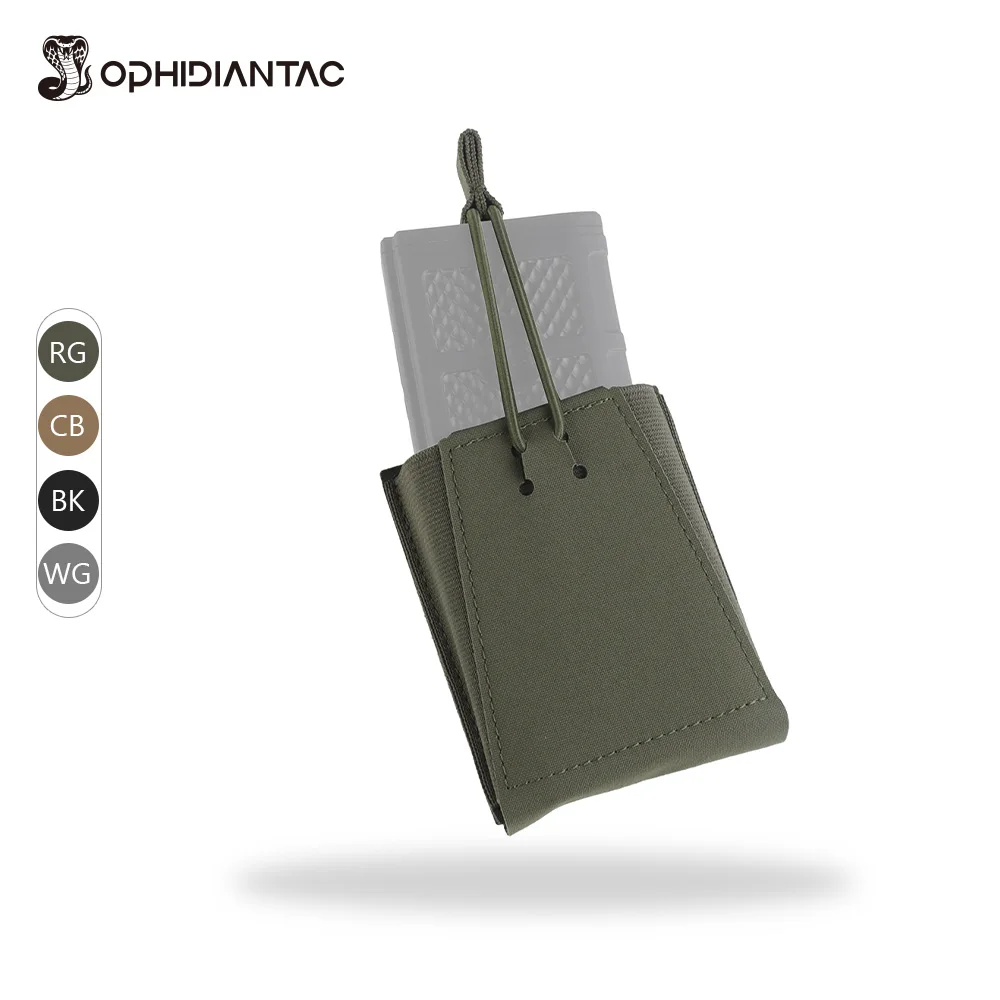 

OPHIDIANTAC 7.62 Функциональный подсумок с регулируемой быстросъемной пряжкой, MOLLE-совместимый, расширяемый, для тактического снаряжения
