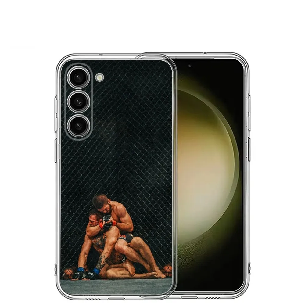 Boxing Cool K-Khabib Phone Case For Samsung Galaxy A71,70,52,40,51,31,A50,21S,30S,Note20,Transparent ,Cover