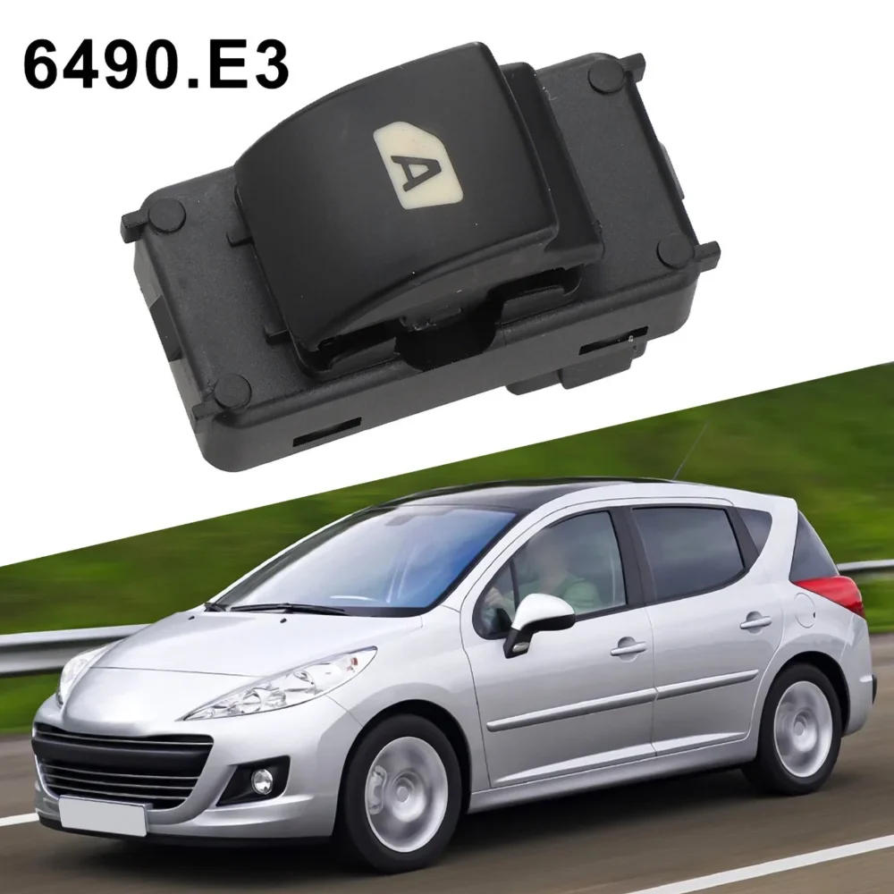 NEVOSA 6490.E3 Electric Power Window Switch For Peugeot Partner  Box Platform Chassis 207 Citroen Berlingo C4 6490E3 Driver Side